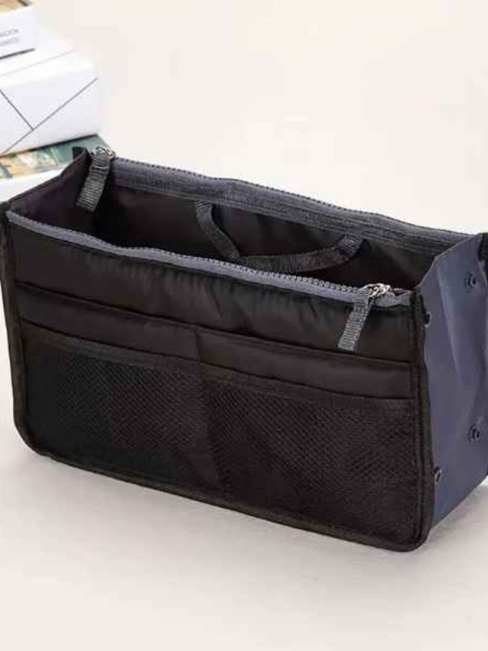 Handbag Organizer Insert/ Divider/Purse Tote Black /Cosmetics & Much More - NWT - Picture 7 of 10